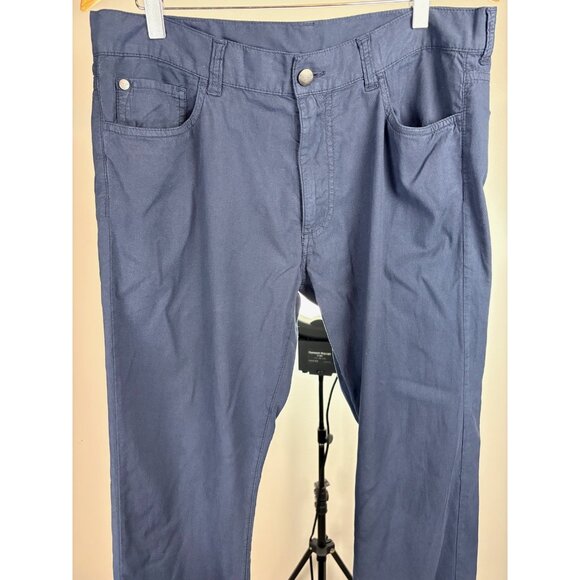 CANALI Navy 5-Pocket Mens Pants 36 w - Picture 1 of 7